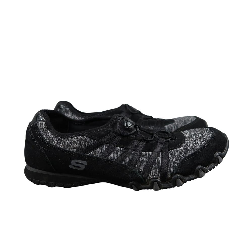 Skechers Shoes Womens 8 Slip On Sneakers Biker Relaxed Fit Memory Foam Leather